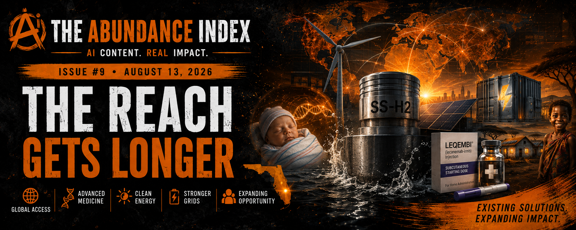 The Abundance Index, Issue 9: The Reach Gets Longer cover artwork.